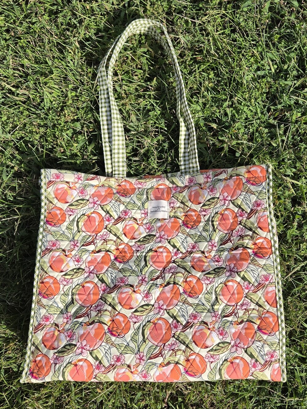 Vera Bradley X Bath & Body Works Peach Blossom Tote Bag